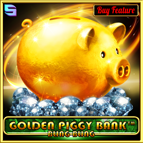 Golden Piggy Bank - Bling Bling