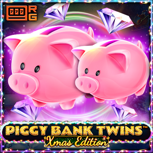 Piggy Bank Twins Xmas